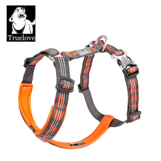 Harnais TRUELOVE pour chien et chat, sangle thoracique réfléchissante