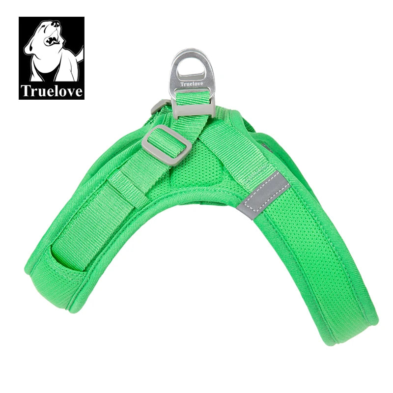 TRUELOVE Reflective Dog Harness Vest Adjustable Soft Mesh No Pull Pet Harness for Small Medium Large Dog Outdoor Walking TLH3013