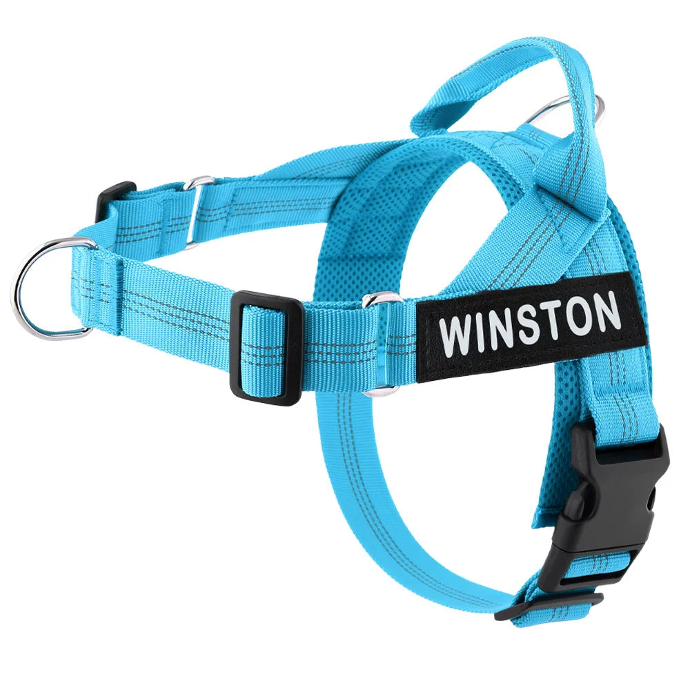 Personalized Dog Harness Reflective Adjustable Dog Harness Vest For small Medium large Dog Harness Vest Training Walking Running