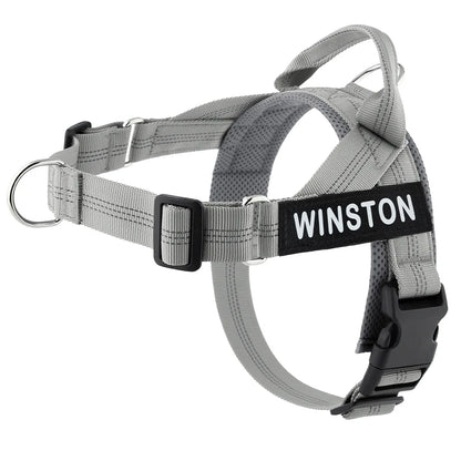 Personalized Dog Harness Reflective Adjustable Dog Harness Vest For small Medium large Dog Harness Vest Training Walking Running