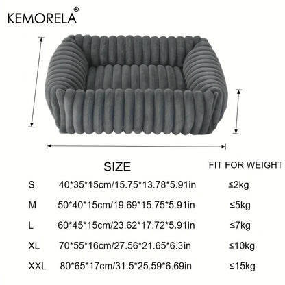 Orthopedic Plush Dog Bed - Mattress with High Resilience Support All Seasons Fluffy Pet Bed for Medium Large Dogs,for Bedroom