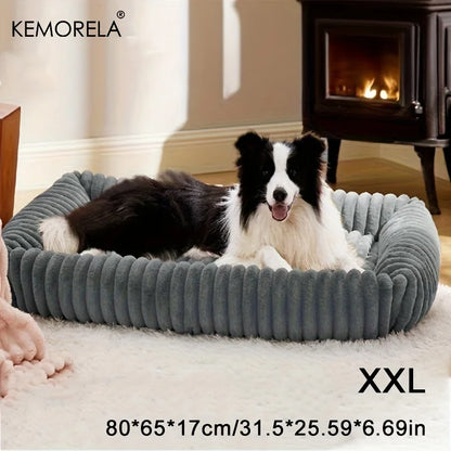 Orthopedic Plush Dog Bed - Mattress with High Resilience Support All Seasons Fluffy Pet Bed for Medium Large Dogs,for Bedroom