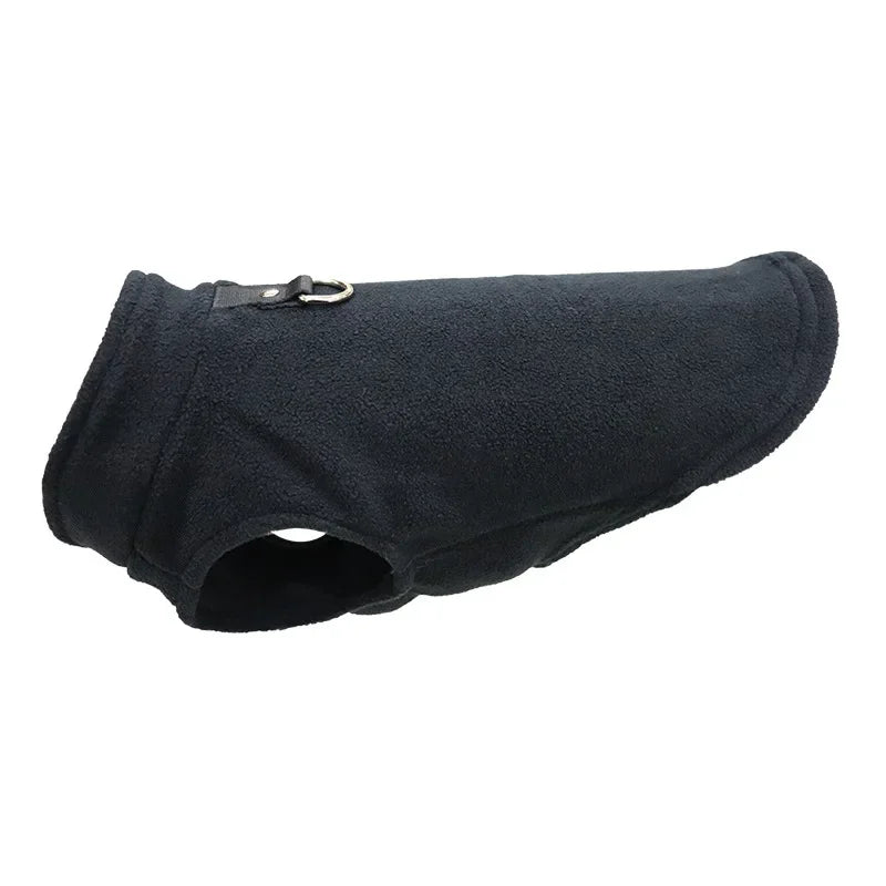 Dog Sweater Cat Fleece Vest Soft Dog Jacket with Leash D-Ring Winter Warm Coat Puppy Clothes for Dogs Cats Chihuahua Apparel