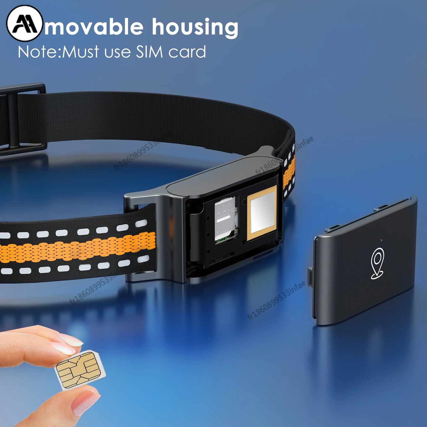IP67 Waterproof 4G GPS Tracker for Dogs & Cats, Mini Real-Time Anti-Lost Pet Locator, Fashion Smart Collar for Pets