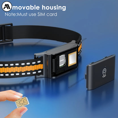 IP67 Waterproof 4G GPS Tracker for Dogs & Cats, Mini Real-Time Anti-Lost Pet Locator, Fashion Smart Collar for Pets