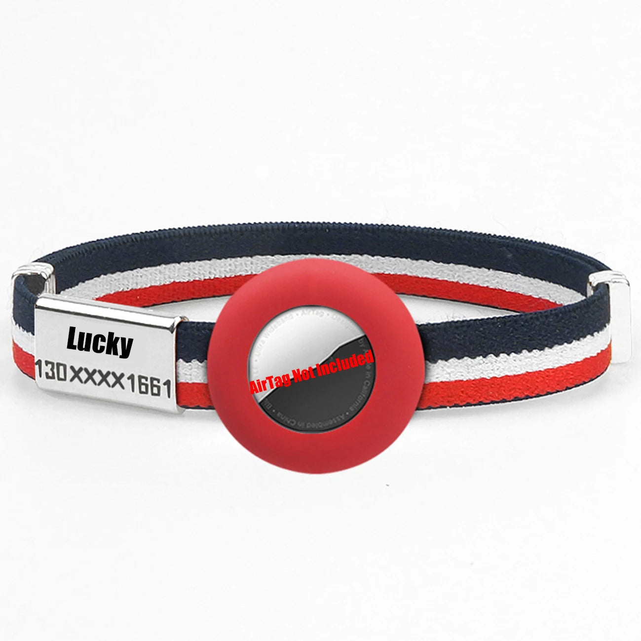 Fashion AirTag Cat Collar Elastic Customized Name Tag Tracker GPS Case Holder Anti-Loss Adjustable Pet ID Cute Dog Kitten Collar