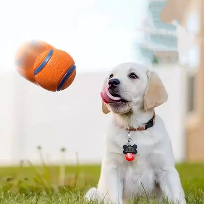 Tough Dog Toy Ball Chew Proof Elastic Jumping Fetch Ball for Large Medium Small Dogs Puppy Pet Chew Toy Solid Pet Accessories