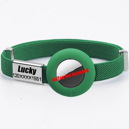 Fashion AirTag Cat Collar Elastic Customized Name Tag Tracker GPS Case Holder Anti-Loss Adjustable Pet ID Cute Dog Kitten Collar