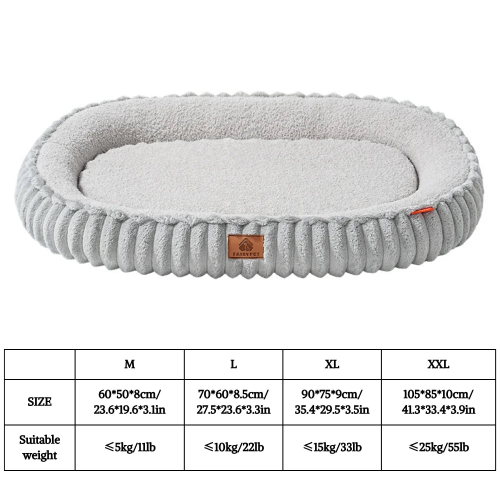 Winter Orthopedic Dog Bed for Dogs Breeds,Egg Crate Foam Dog Sofa Beds,Pet Couch Bed with Four Sided Bolster,Non-Slip Bottom