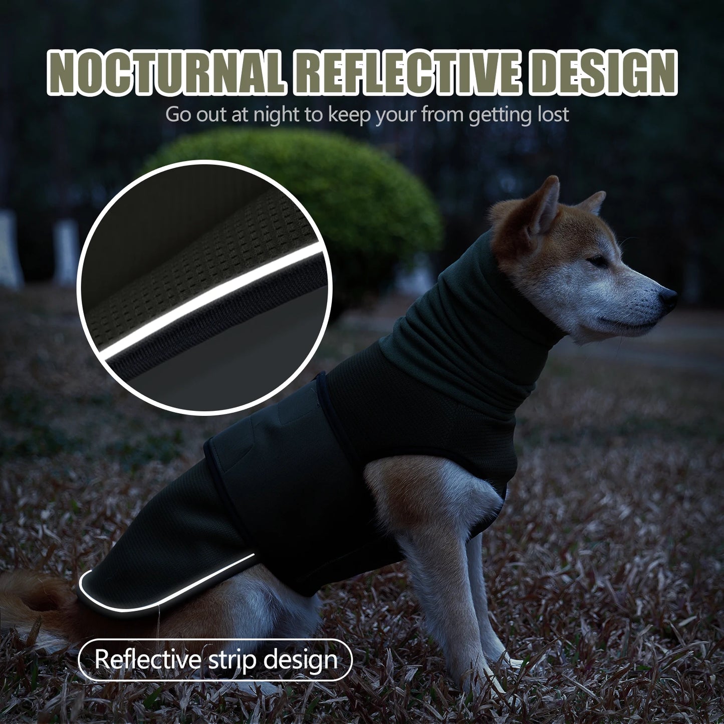 Dog Anxiety Vest and Coat-Keep Pet Calm, Dog Jacket for Thunder, Anti Anxiety Vest for Dogs and Cat Body and Ear