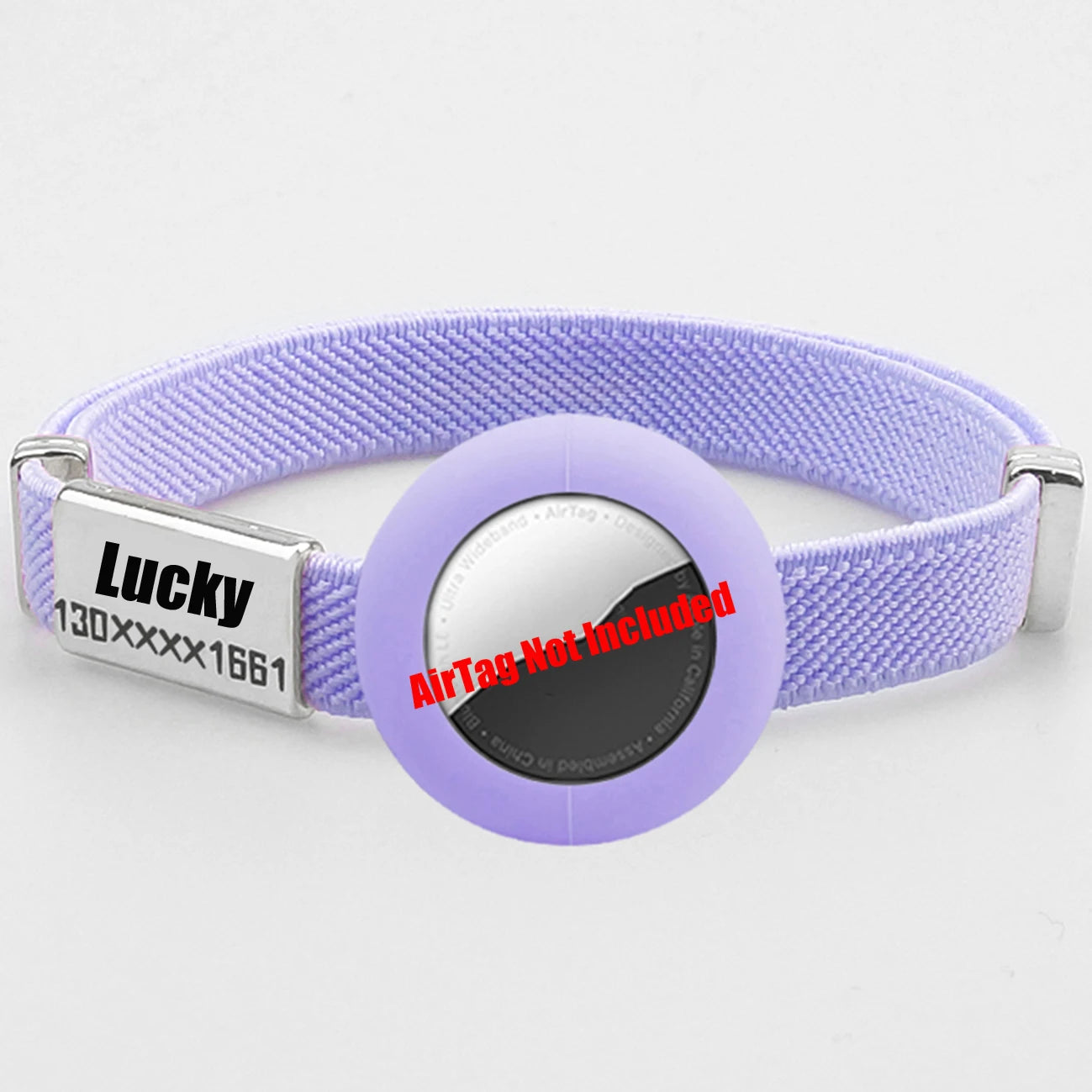 Fashion AirTag Cat Collar Elastic Customized Name Tag Tracker GPS Case Holder Anti-Loss Adjustable Pet ID Cute Dog Kitten Collar