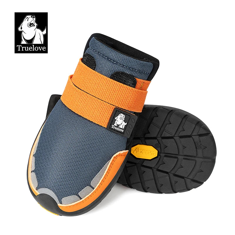 Truelove Pet Shoes Vibram Sole Reflective Durable  Anti-slip Soft Mesh Nylon  Comfortable  Outdoor NEW  2/4pcs Training TLS4862
