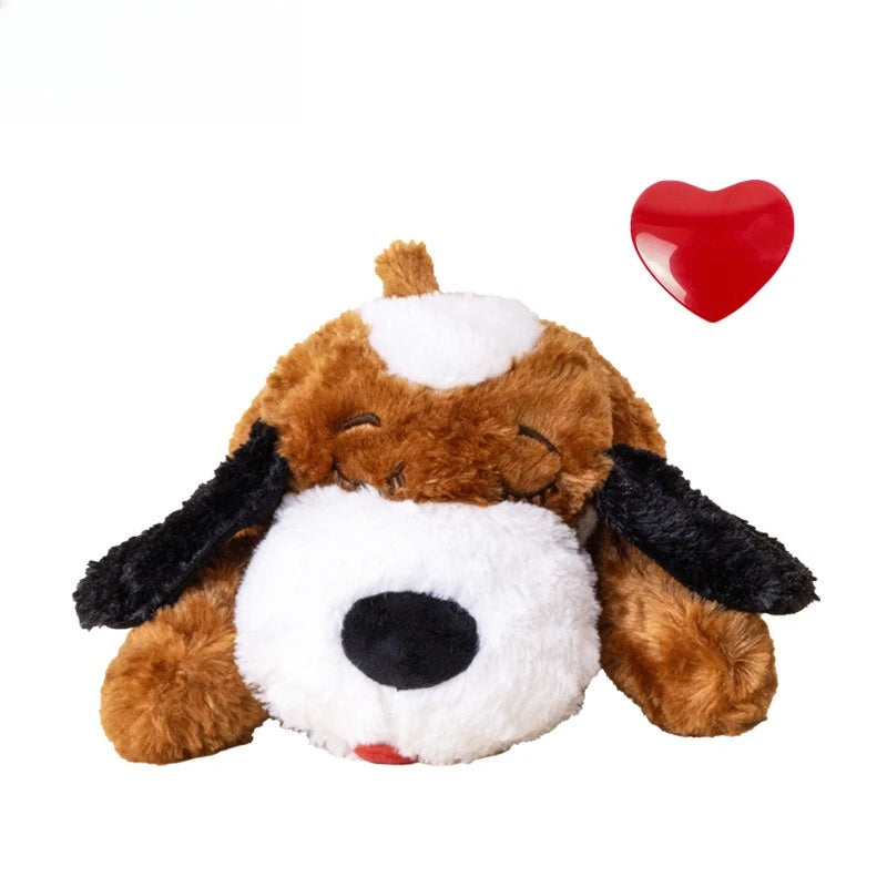 Pet Soothing Toys, Dog Anxiety Companion Sleep Simulation Heartbeat Plush Toys – The Perfect Gift for Your Furry Friend!
