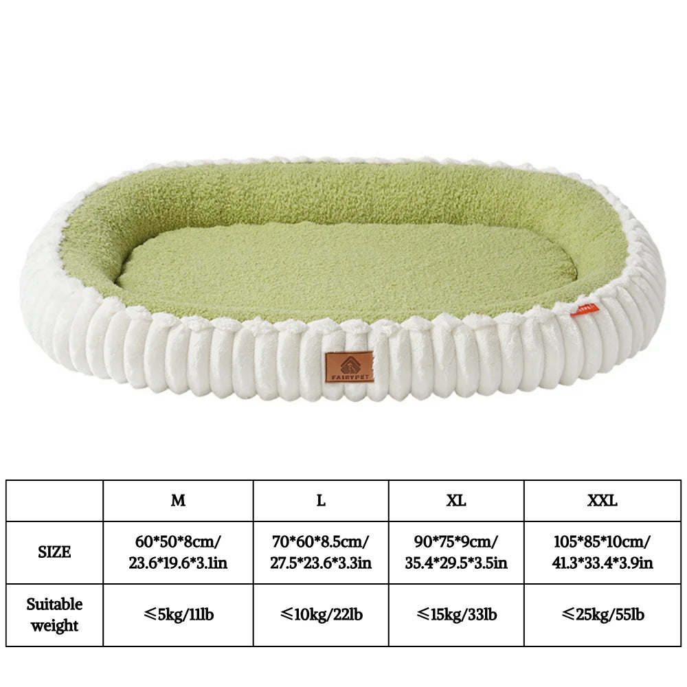 Winter Orthopedic Dog Bed for Dogs Breeds,Egg Crate Foam Dog Sofa Beds,Pet Couch Bed with Four Sided Bolster,Non-Slip Bottom