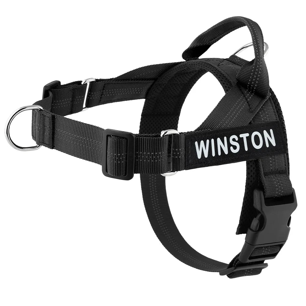 Personalized Dog Harness Reflective Adjustable Dog Harness Vest For small Medium large Dog Harness Vest Training Walking Running