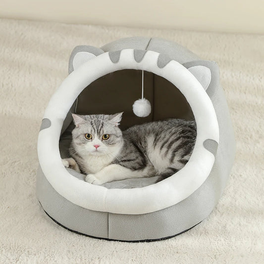 Panier Igloo pour Chat - Cocon Chaud et Douillet