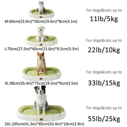 Winter Orthopedic Dog Bed for Dogs Breeds,Egg Crate Foam Dog Sofa Beds,Pet Couch Bed with Four Sided Bolster,Non-Slip Bottom