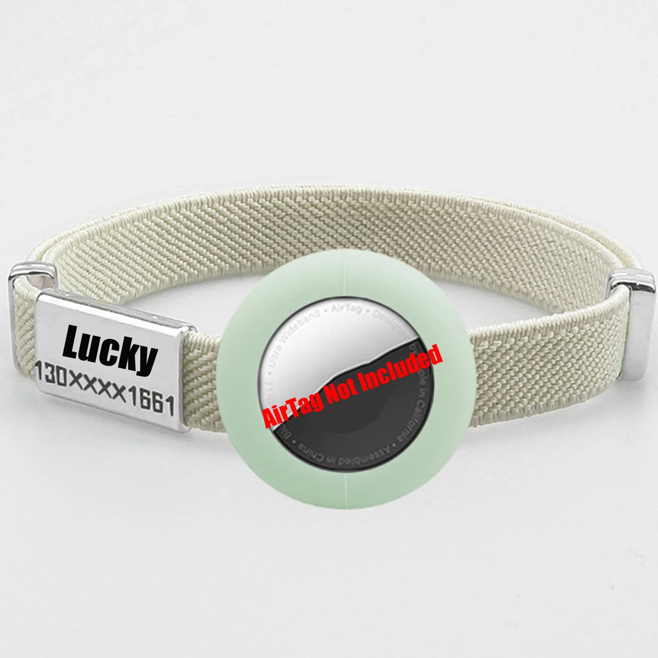 Fashion AirTag Cat Collar Elastic Customized Name Tag Tracker GPS Case Holder Anti-Loss Adjustable Pet ID Cute Dog Kitten Collar