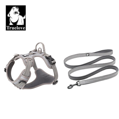 Truelove Pet Harness+Pet Leash Set Rope 110cm/200cm All-in-one Reflective Dog Harness No Pull Adjustable Buckles Dropshipping