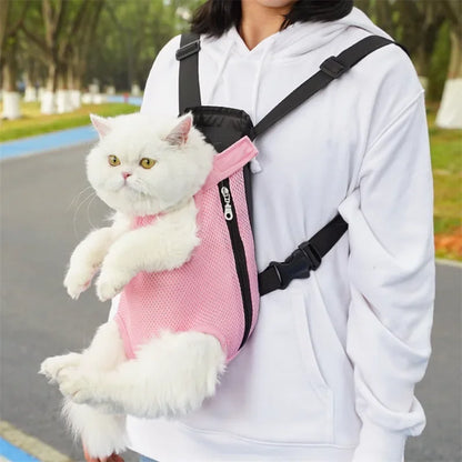 Pet Backpack Adjustable Cat Carrier Bag Pet Double Shoulder Backpack Portable Bag Outdoor Travel Camping Hiking Cat Bag Dog Bag