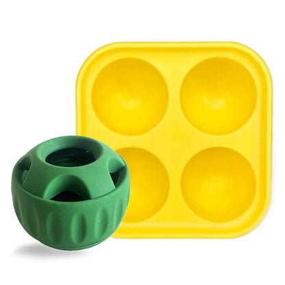 Pupsicle & Treat Tray Long-Lasting Interactive Dog Ball Toy Silicone Dog Treat Mold Keep Your Pup Busy Anti Chew Easy Clean Toys