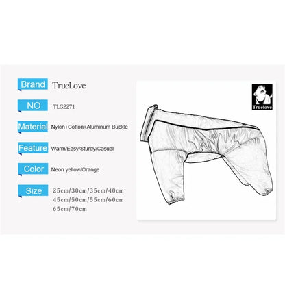 Truelove Winter Pet Dog Coat Reversible Clothes Outdoor Warm Big Small Dog Waterproof Reflective Walking Hiking Running TLG2271