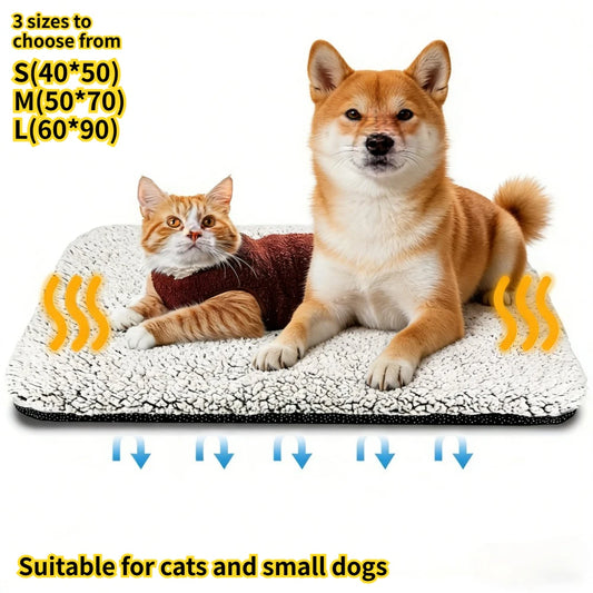 Tapis auto-chauffant lavable pour chien et chat