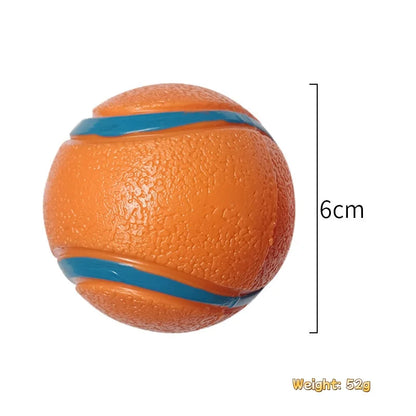 Tough Dog Toy Ball Chew Proof Elastic Jumping Fetch Ball for Large Medium Small Dogs Puppy Pet Chew Toy Solid Pet Accessories