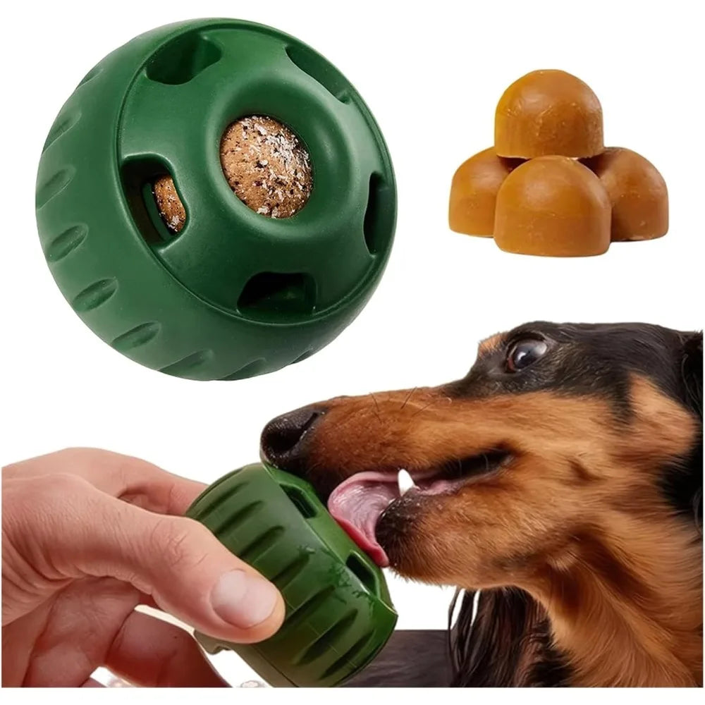 Pupsicle & Treat Tray Long-Lasting Interactive Dog Ball Toy Silicone Dog Treat Mold Keep Your Pup Busy Anti Chew Easy Clean Toys