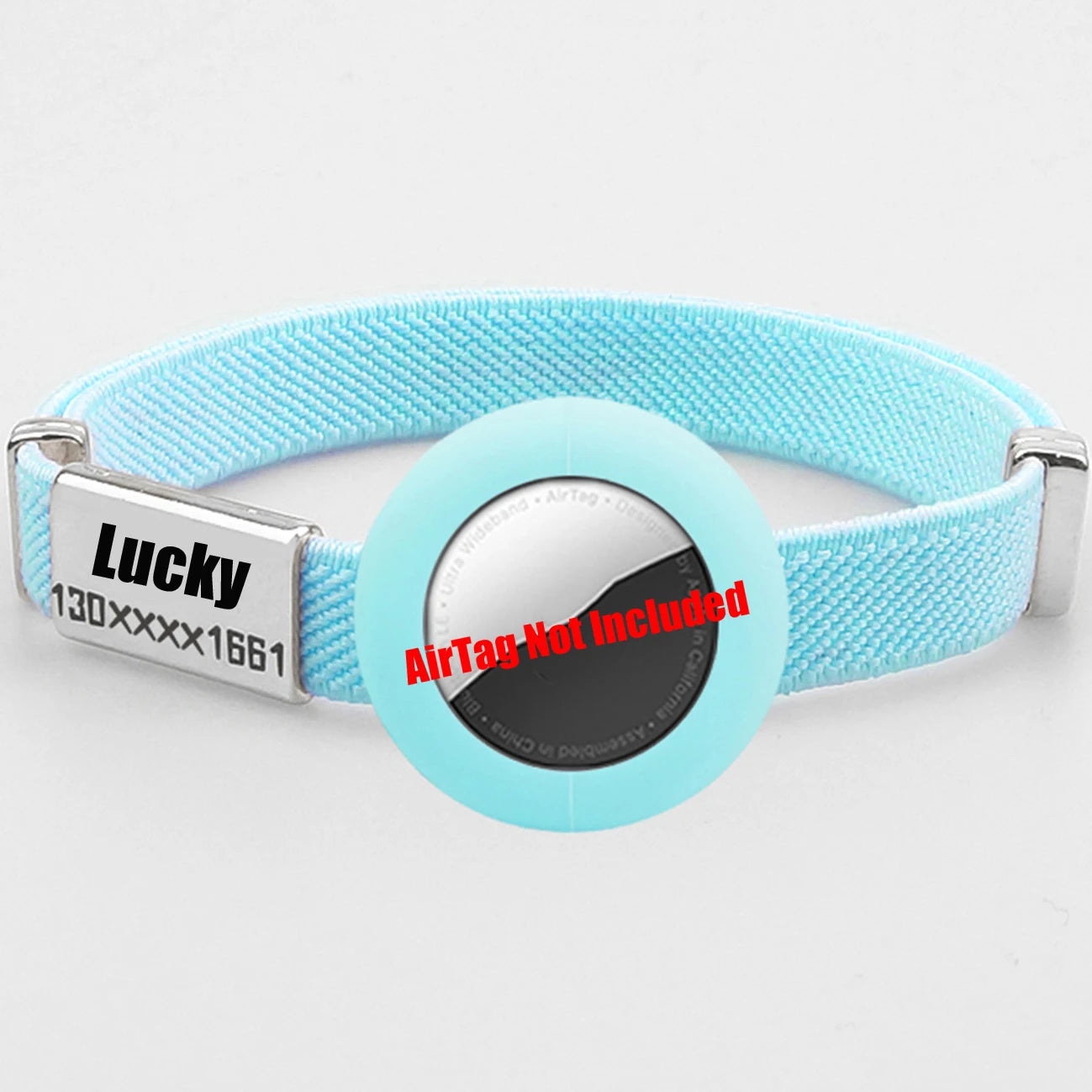 Fashion AirTag Cat Collar Elastic Customized Name Tag Tracker GPS Case Holder Anti-Loss Adjustable Pet ID Cute Dog Kitten Collar