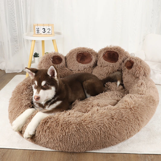 Panier Moelleux et Chaud pour Chien - Coussin Douillet d'Hiver
