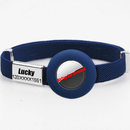 Fashion AirTag Cat Collar Elastic Customized Name Tag Tracker GPS Case Holder Anti-Loss Adjustable Pet ID Cute Dog Kitten Collar