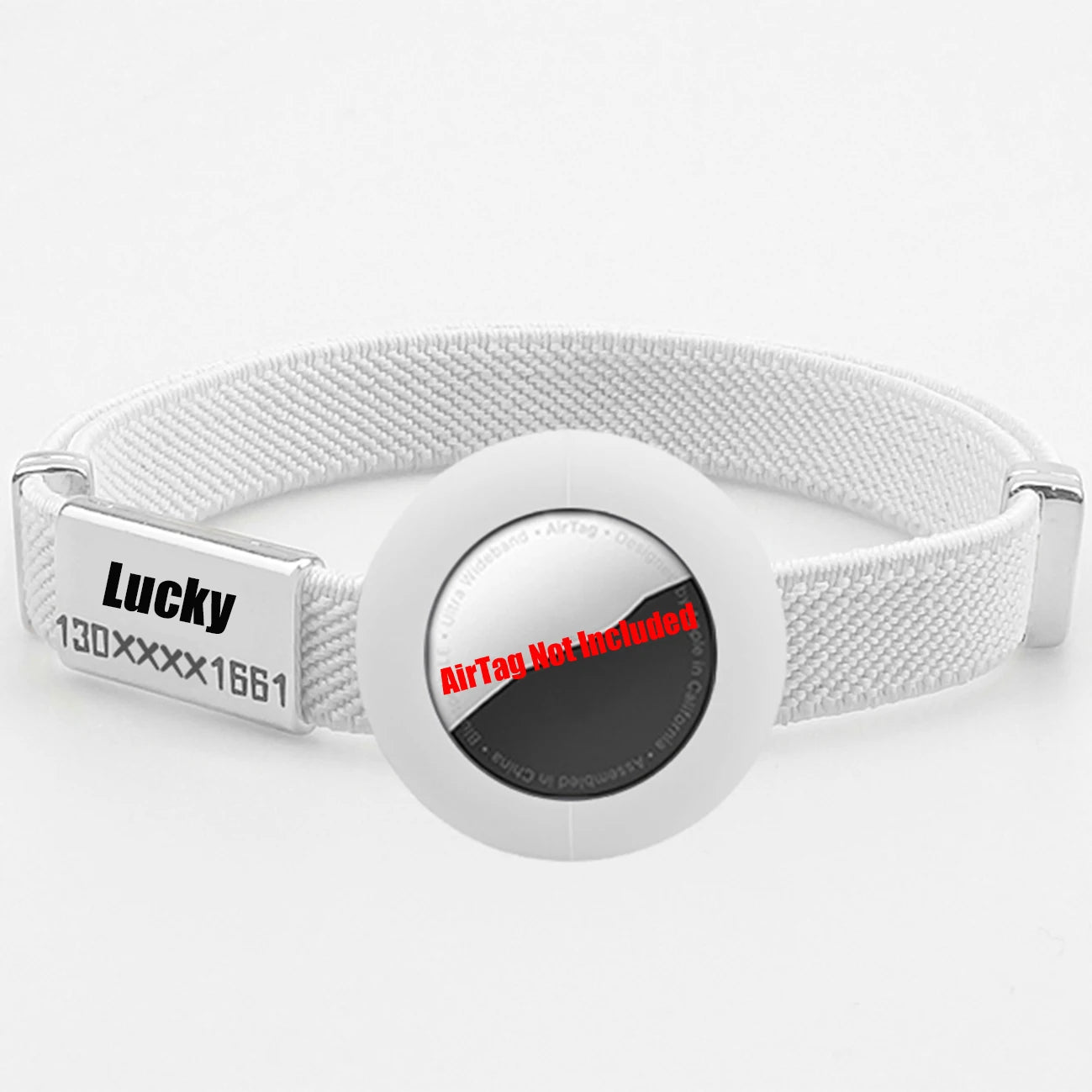 Fashion AirTag Cat Collar Elastic Customized Name Tag Tracker GPS Case Holder Anti-Loss Adjustable Pet ID Cute Dog Kitten Collar