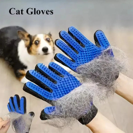 Gant de Toilettage en Silicone pour Chien et Chat