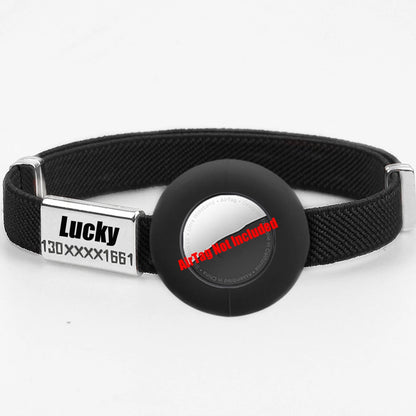 Fashion AirTag Cat Collar Elastic Customized Name Tag Tracker GPS Case Holder Anti-Loss Adjustable Pet ID Cute Dog Kitten Collar