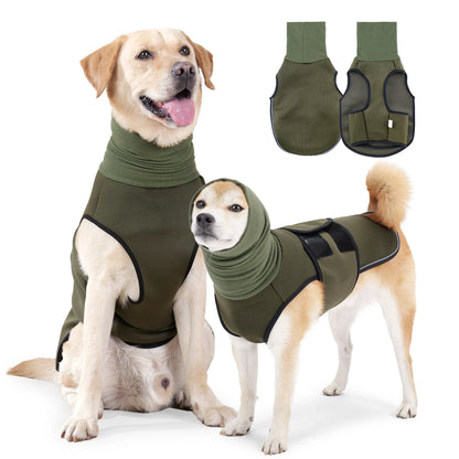Dog Anxiety Vest and Coat-Keep Pet Calm, Dog Jacket for Thunder, Anti Anxiety Vest for Dogs and Cat Body and Ear