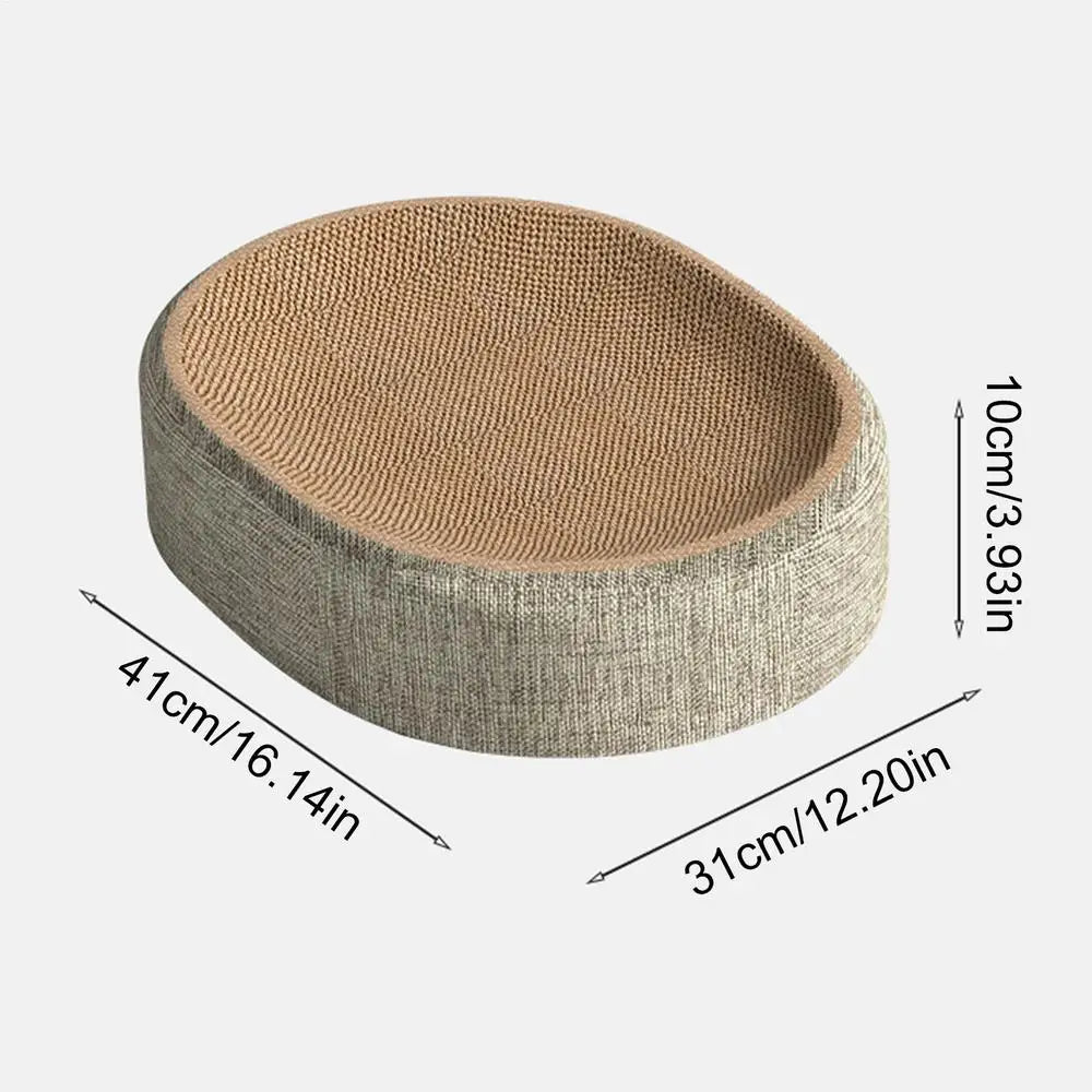Sisal Cat Scratcher Bed, Wear-resistant Cat Scratching Pad Wrapped with Hemp Rope, Cat Toy, No Shedding, Scratch-resistant, Self