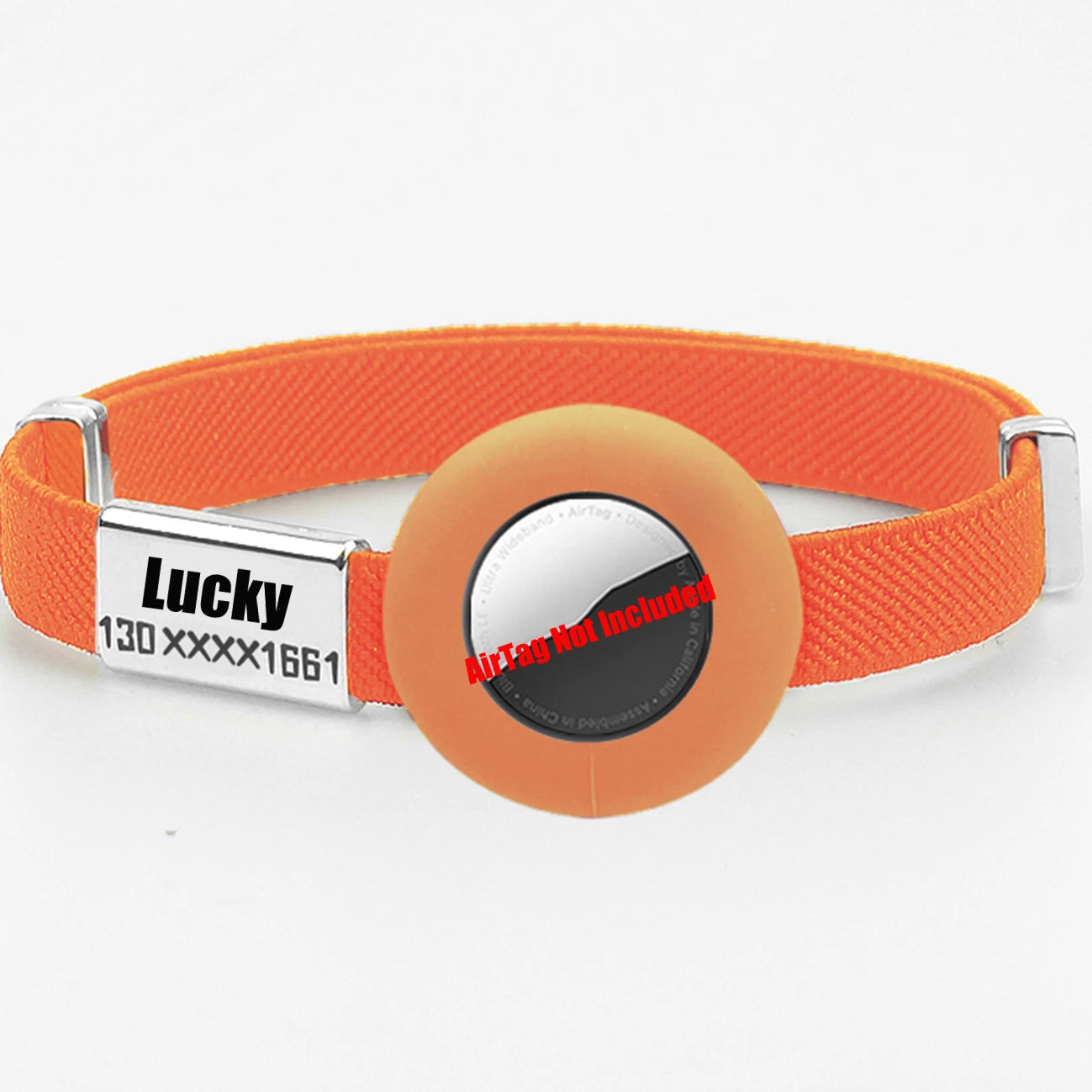 Fashion AirTag Cat Collar Elastic Customized Name Tag Tracker GPS Case Holder Anti-Loss Adjustable Pet ID Cute Dog Kitten Collar