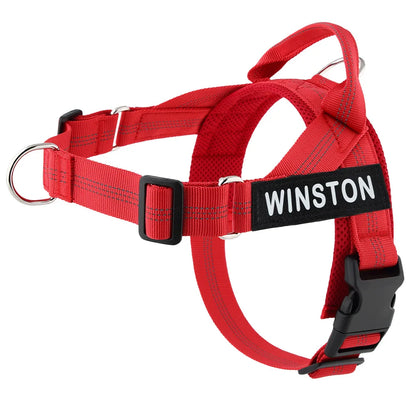 Personalized Dog Harness Reflective Adjustable Dog Harness Vest For small Medium large Dog Harness Vest Training Walking Running