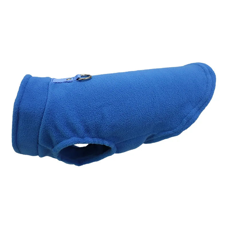 Dog Sweater Cat Fleece Vest Soft Dog Jacket with Leash D-Ring Winter Warm Coat Puppy Clothes for Dogs Cats Chihuahua Apparel