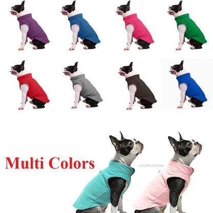 Dog Sweater Cat Fleece Vest Soft Dog Jacket with Leash D-Ring Winter Warm Coat Puppy Clothes for Dogs Cats Chihuahua Apparel