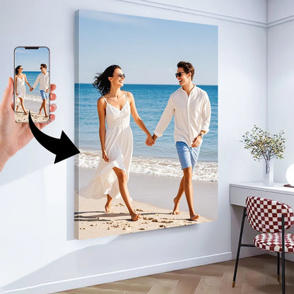 1pc custom canvas poster, your photo decorative painting, Personalized gifts For wall decor，customized gift as canvas wall art