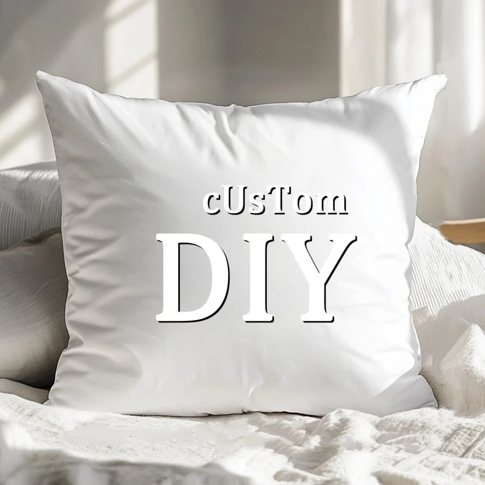 1Pc Custom Photo Throw Pillow-Personalized Double-Sided Design,Soft Plush Cushion with Insert,Perfect Gift for Various Festivals