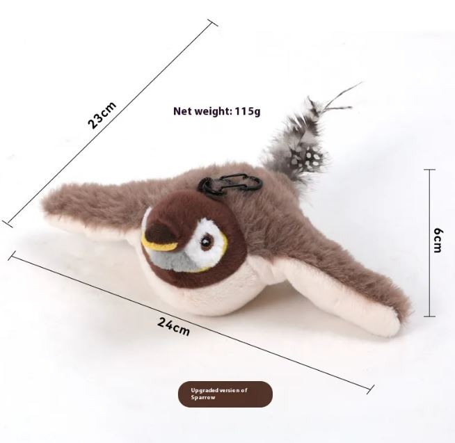 Jouet oiseau volant pour chat