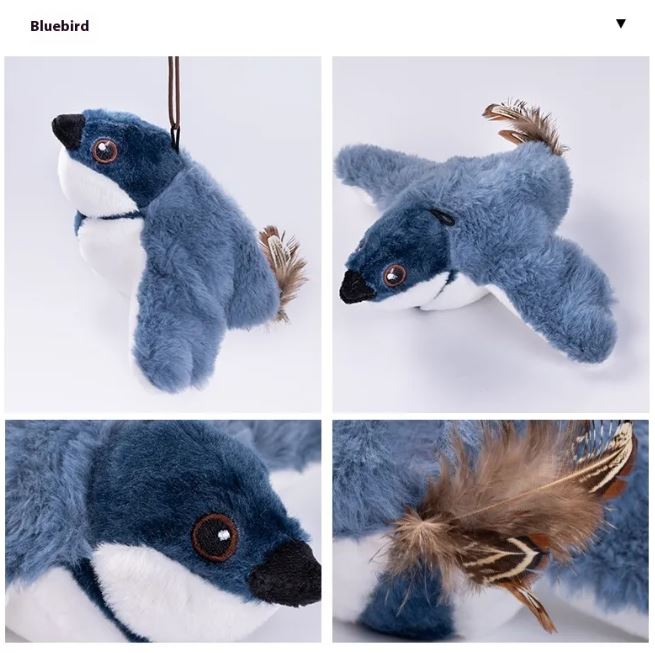 Jouet oiseau volant pour chat